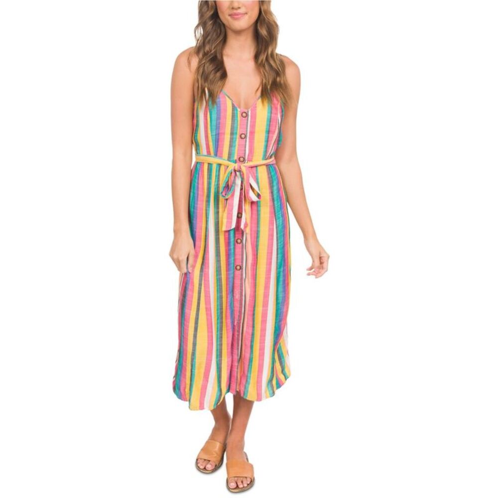 Hurley Womens Sara Midi Blouson Dress, Multicoloured, S, MP